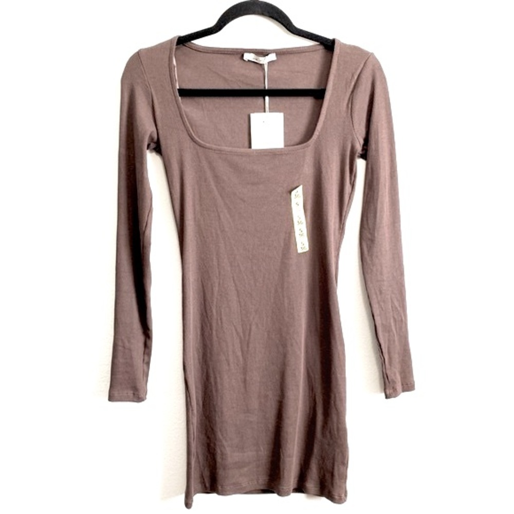 PULL&BEAR Ribbed Knit Bodycon Dress